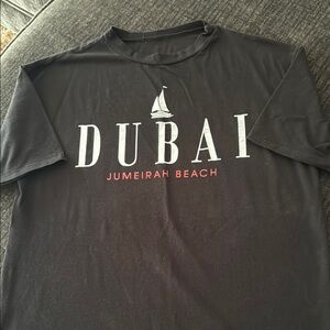Jumeirah Beach Black T-Shirt